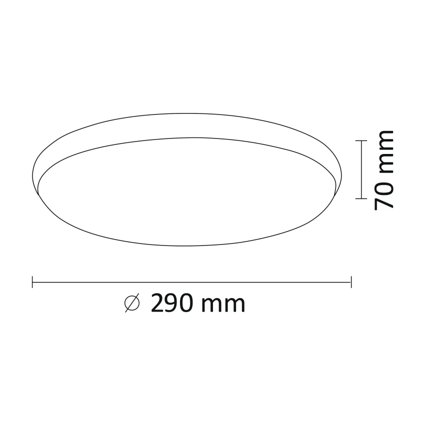 LED Deckenleuchte KERN LED/15W/230V nickel