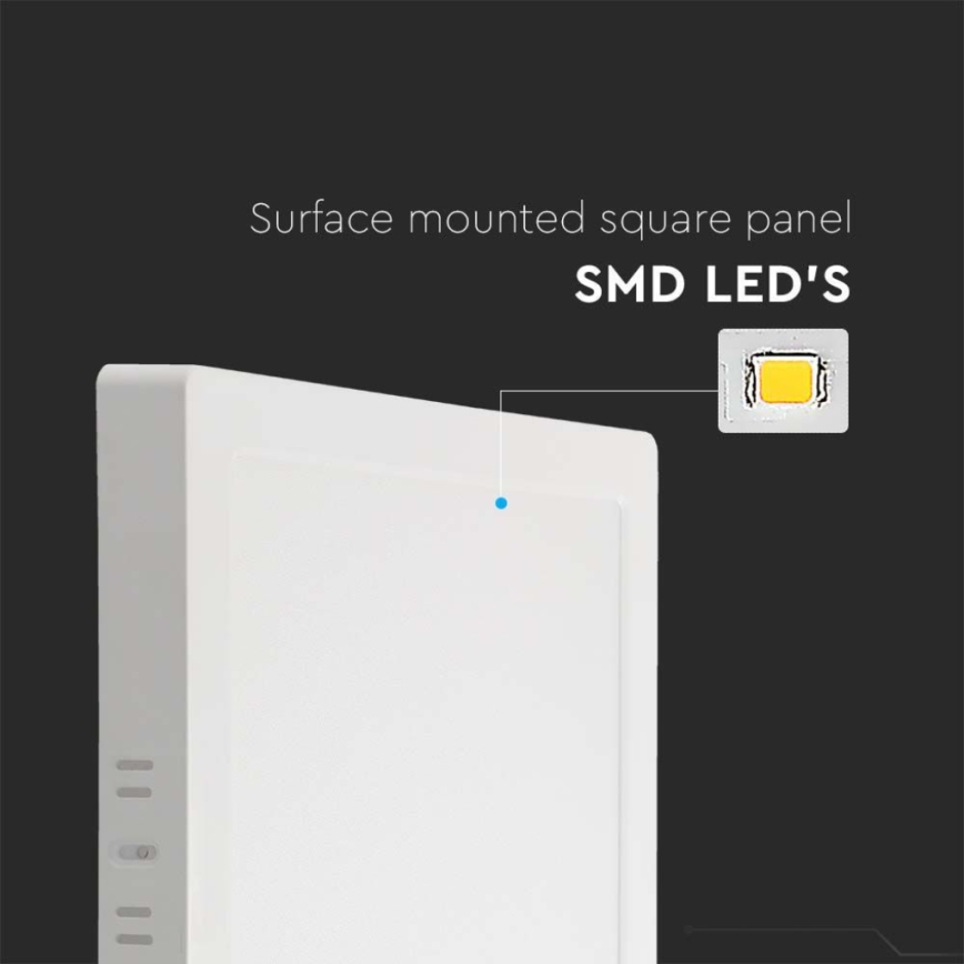 LED-Deckenleuchte LED/12W/230V 4000K 16,7x16,7 cm weiß