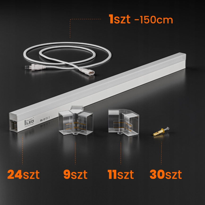 LED-Deckenleuchte HEXAGON LED/240W/85-265V 4000K 298x209 cm CRI 90 IP44 weiß