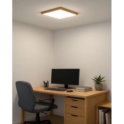 LED-Deckenleuchte LED/24W/230V 3000/4000/6500K 30x30 cm beige