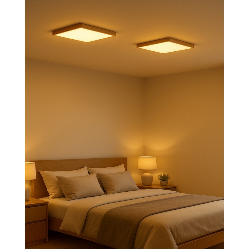 LED-Deckenleuchte LED/24W/230V 3000/4000/6500K 30x30 cm beige