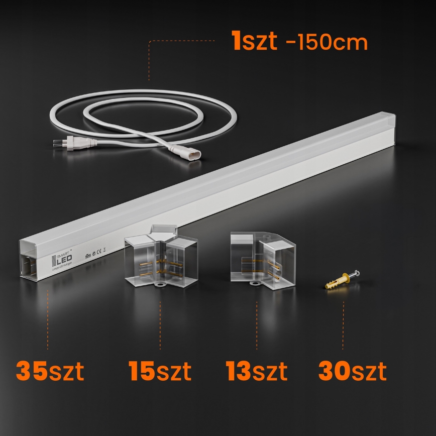 LED-Deckenleuchte HEXAGON LED/280W/85-265V 6500K 313x298 cm CRI 90 IP54 weiß