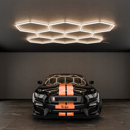 LED-Deckenleuchte HEXAGON LED/350W/85-265V 4000K 313x298 cm CRI 90 IP44 weiß