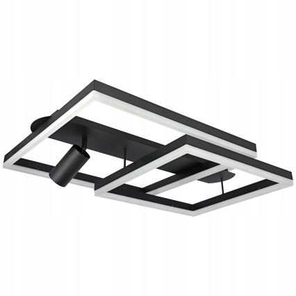 LED-Deckenleuchte LED/38W/230V + 1xGU10/30W schwarz