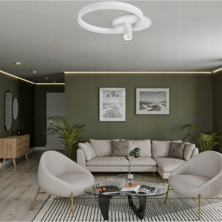 LED Deckenleuchte LED/38W/230V + 1xGU10/30W weiß