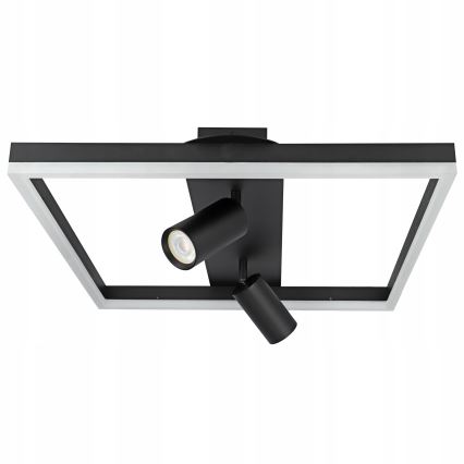 LED Deckenleuchte LED/38W/230V + 2xGU10/30W schwarz