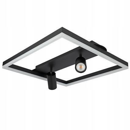 LED Deckenleuchte LED/38W/230V + 2xGU10/30W schwarz