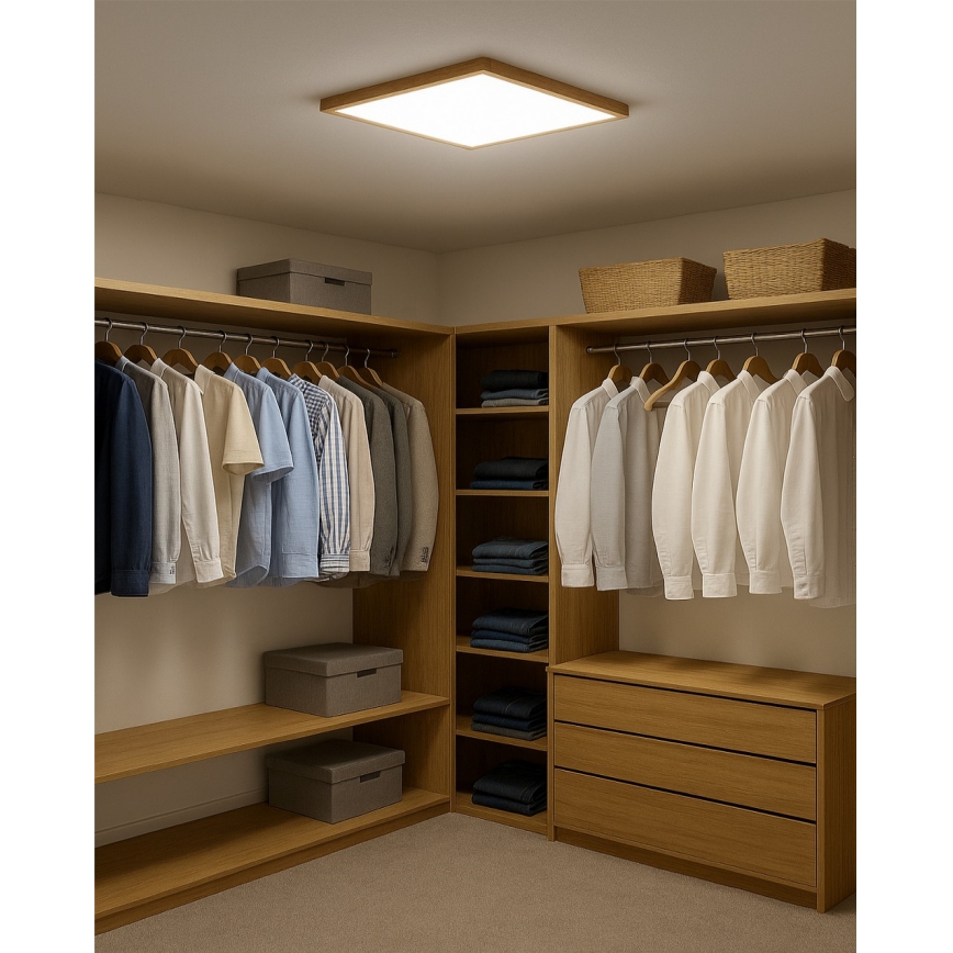 LED-Deckenleuchte LED/40W/230V 3000/4000/6500K 50x50 cm beige