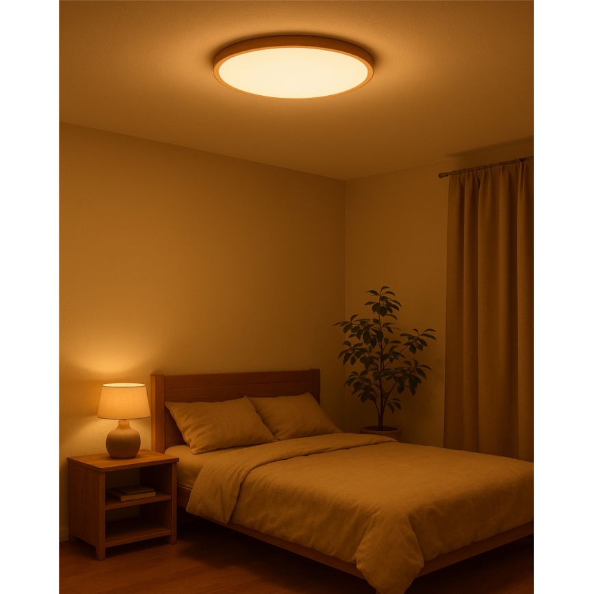 LED-Deckenleuchte LED/40W/230V 3000/4000/6500K Ø 50 cm beige