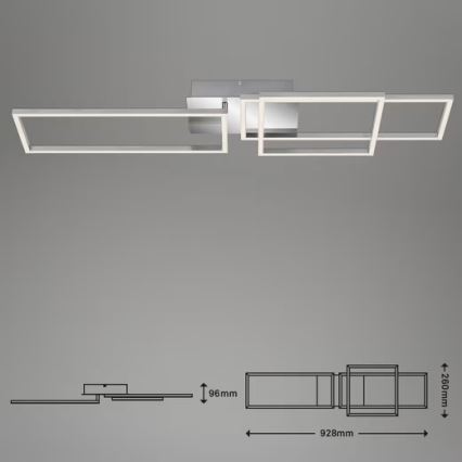 LED-Deckenleuchte LED/42W/230V 3000K mattchrom