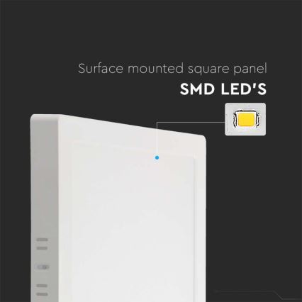 LED-Deckenleuchte LED/6W/230V 3000K 12x12 cm weiß