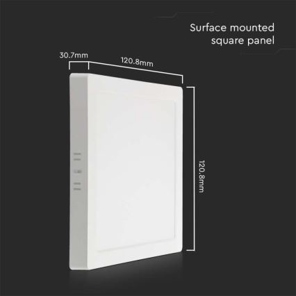LED-Deckenleuchte LED/6W/230V 3000K 12x12 cm weiß