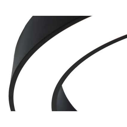 LED-Deckenleuchte LED/80W/230V 3000/4000/6500K Ø 80 cm schwarz
