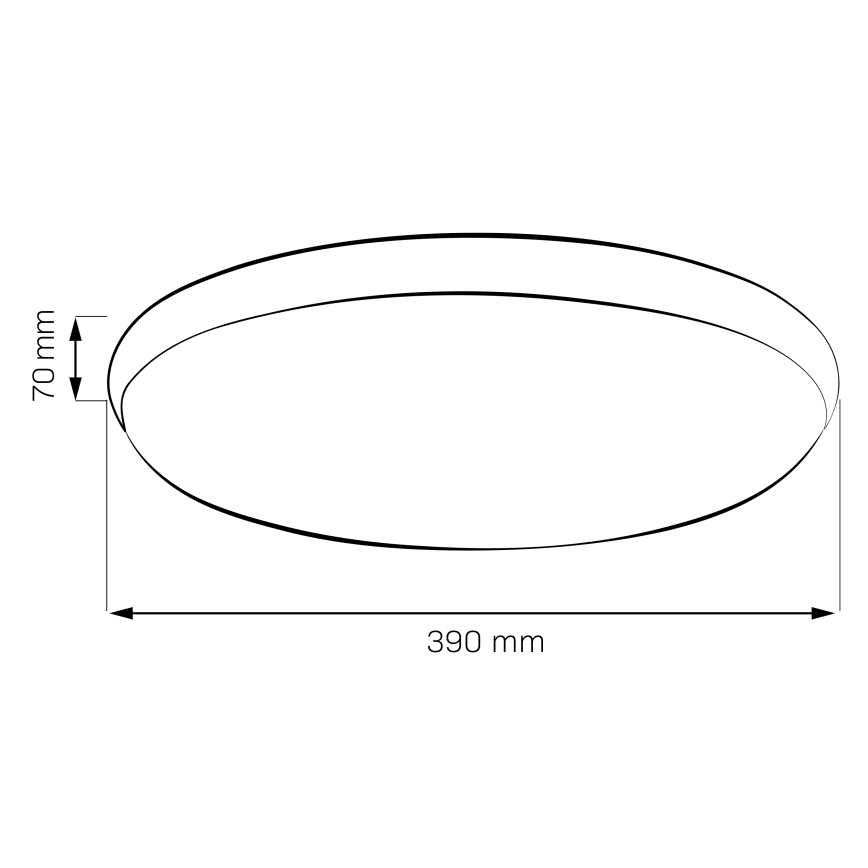 LED-Deckenleuchte LIBRA LED/24W/230V 4000K Ø 39 cm glänzender Chrom
