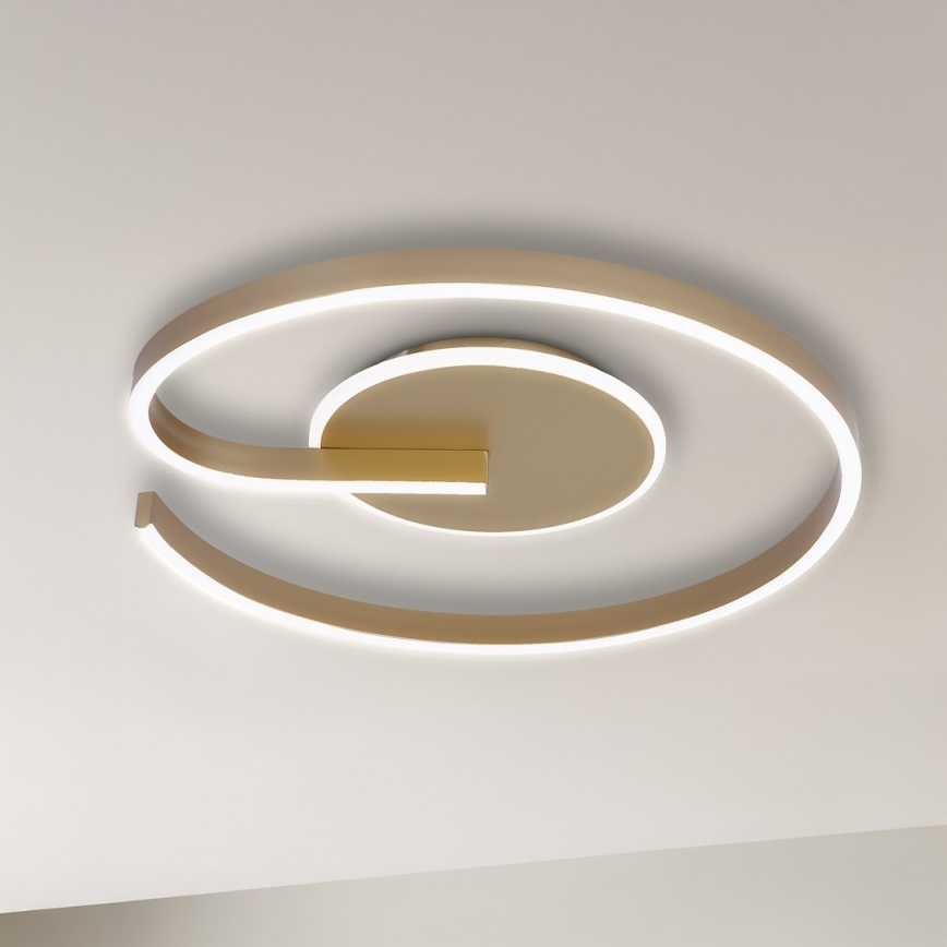 LED-Deckenleuchte LORENZO LED/22W/230V Ø 50 cm goldfarben