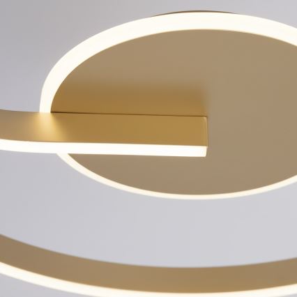 LED-Deckenleuchte LORENZO LED/22W/230V Ø 50 cm goldfarben