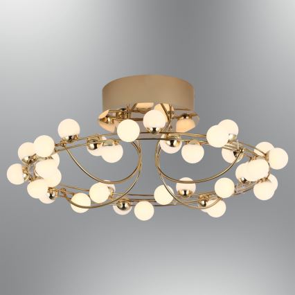 LED-Deckenleuchte MARS LED/44W/230V 3000K goldfarben