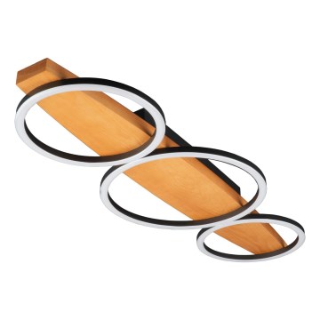 LED Deckenleuchte MELISA LED/28W/230V 26,5x70 cm Kiefer
