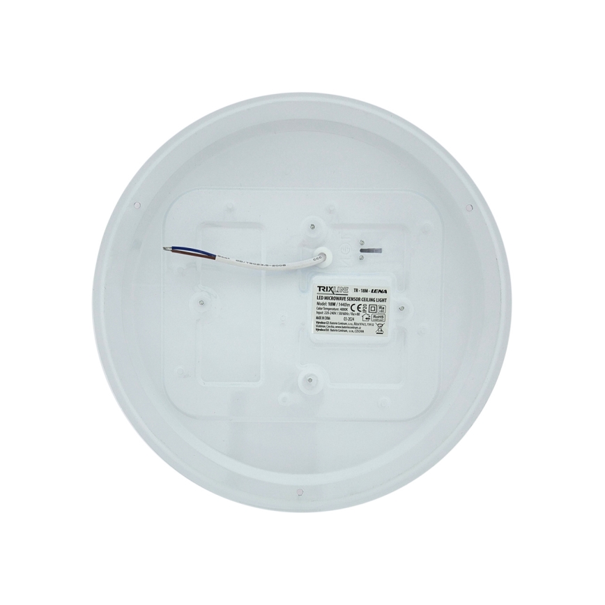 LED-Deckenleuchte mit Bewegungsmelder LENA LED/18W/230V Ø 32,5 cm weiß