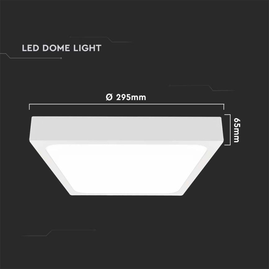 LED-Deckenleuchte mit Sensor für Badezimmer LED/24W/230V 4000K IP44 weiß