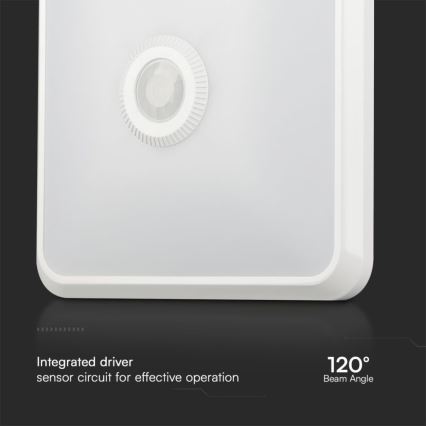 LED-Deckenleuchte mit Sensor SAMSUNG CHIP LED/12W/230V 3000/4000/6000K weiß