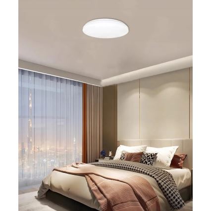 LED-Deckenleuchte mit Bewegungs- und Dämmerungssensor LED/24W/230V 4000K d 32,5 cm weiß