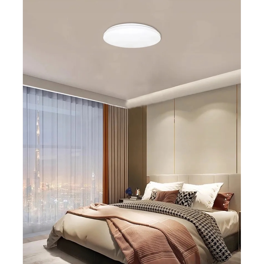 LED-Deckenleuchte mit Bewegungs- und Dämmerungssensor LED/24W/230V 4000K d 32,5 cm weiß