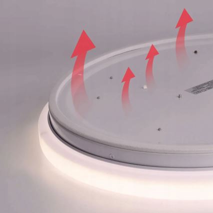 LED-Deckenleuchte mit Bewegungs- und Dämmerungssensor LED/24W/230V 4000K d 32,5 cm weiß