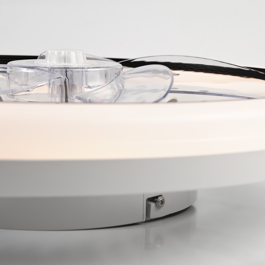 Dimmbare LED-Deckenleuchte mit Ventilator GEMMA LED/37W/230V weiß + Fernbedienung
