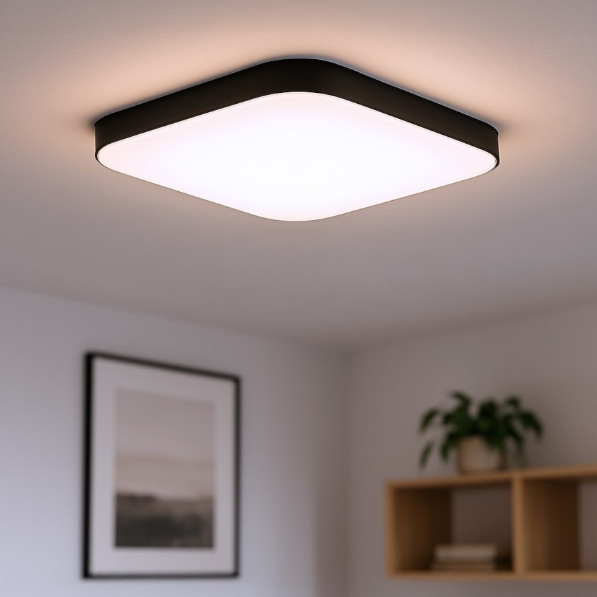 LED Deckenleuchte NEMO LED/36W/230V 50x50 cm schwarz