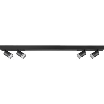 LED-Deckenleuchte PARIS LED/24W/230V + 4xGU10/10W schwarz