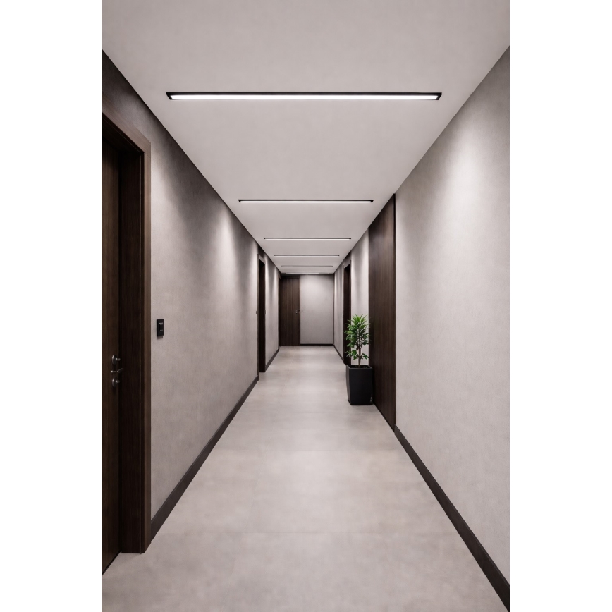 LED-Deckenleuchte REDOM LED/24W/230V 4000K 60 cm schwarz