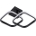 LED-Deckenleuchte ROBERT LED/25W/230V 25x38 cm schwarz