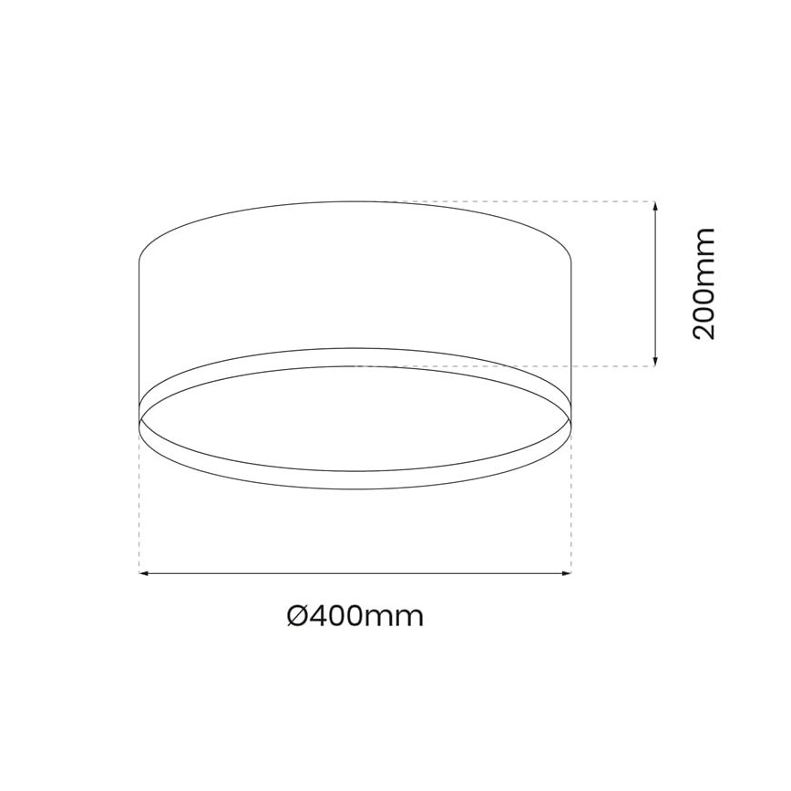 LED-Deckenleuchte RONDO LED/18W/230V schwarz