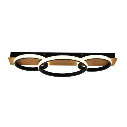 LED Deckenleuchte ROWENA LED/18W/230V schwarz/braun