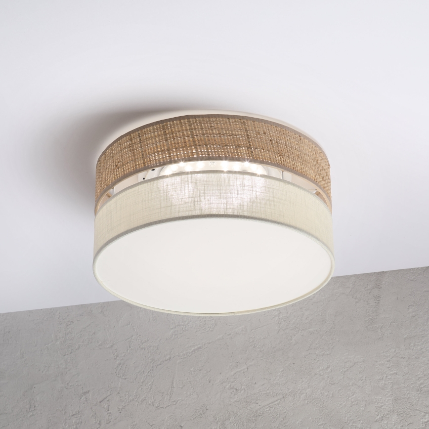 LED-Deckenleuchte SIRJA BOHO, 20 W, 230 V, 4000 K, Ø 35 cm, beige/creme