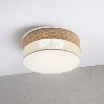 LED-Deckenleuchte SIRJA BOHO LED/20 W/230 V 4000 K Ø 35 cm beige/creme