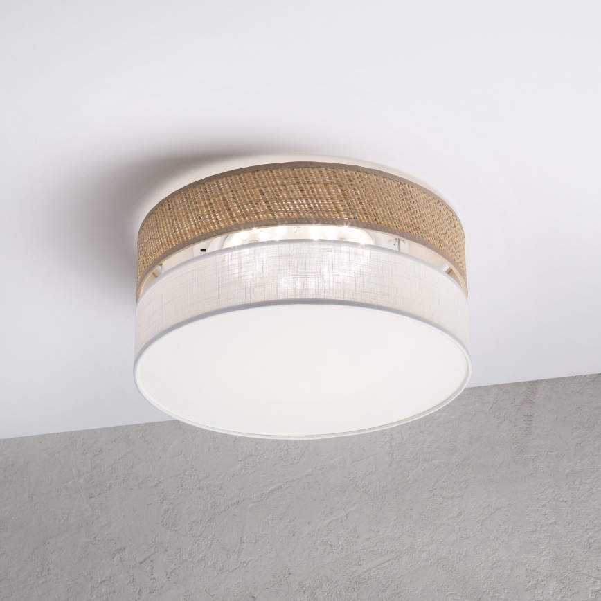 LED-Deckenleuchte SIRJA BOHO LED/20W/230V 4000K Ø 35 cm beige/weiß