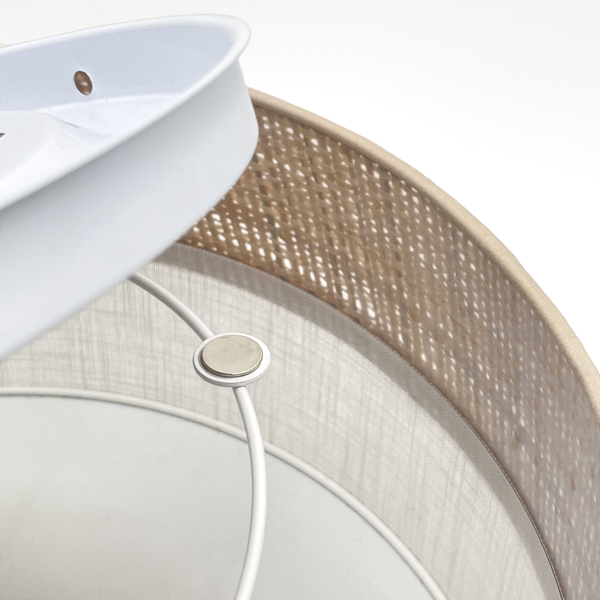 LED-Deckenleuchte SIRJA BOHO LED/20W/230V 4000K Ø 35 cm beige/weiß