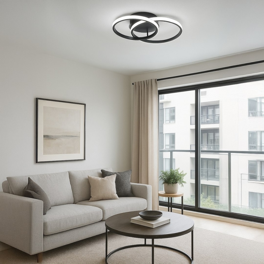 LED Deckenleuchte TITANO LED/12W/230V schwarz