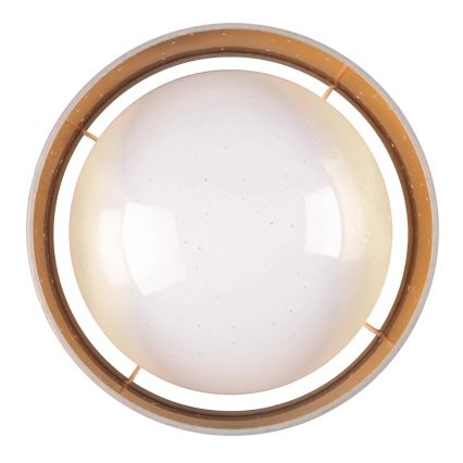 LED-Deckenleuchte TULUZA LED/18W/230V d 32 cm braun