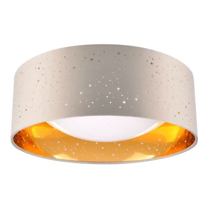 LED-Deckenleuchte TULUZA LED/18W/230V d 32 cm braun