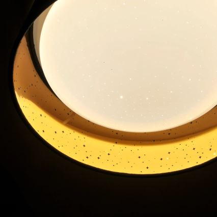 LED-Deckenleuchte TULUZA LED/18W/230V d 32 cm braun