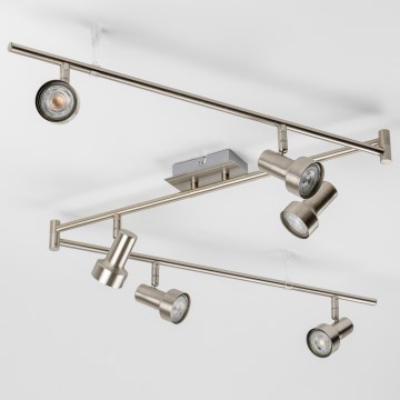 LED-Deckenspot 6x GU10/4,7W/230V matt-chrom