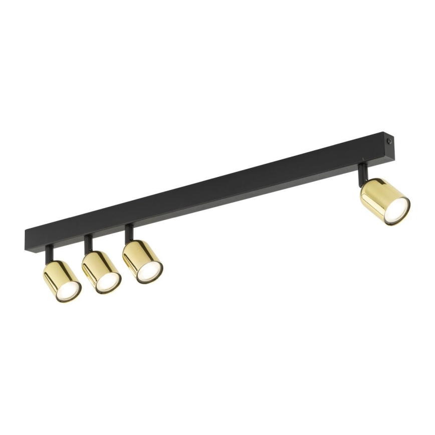 LED-Deckenspot TOP 4xGU10/10W/230V schwarz/gold