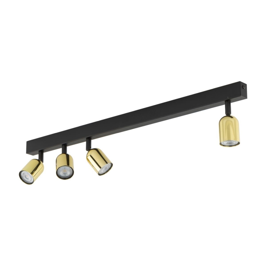 LED-Deckenspot TOP 4xGU10/10W/230V schwarz/gold