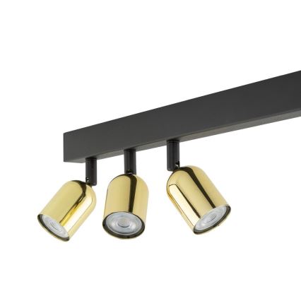 LED-Deckenspot TOP 4xGU10/10W/230V schwarz/gold