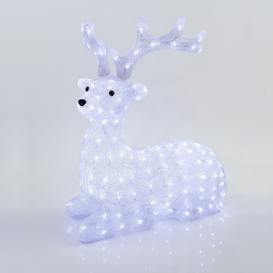 LED Décoration de Noël extérieure 200xLED/6W/230V IP44 blanc froid cerf