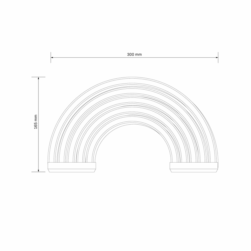 LED Decorazione murale al neon RAINBOW LED/3W/3xAA USB multicolore