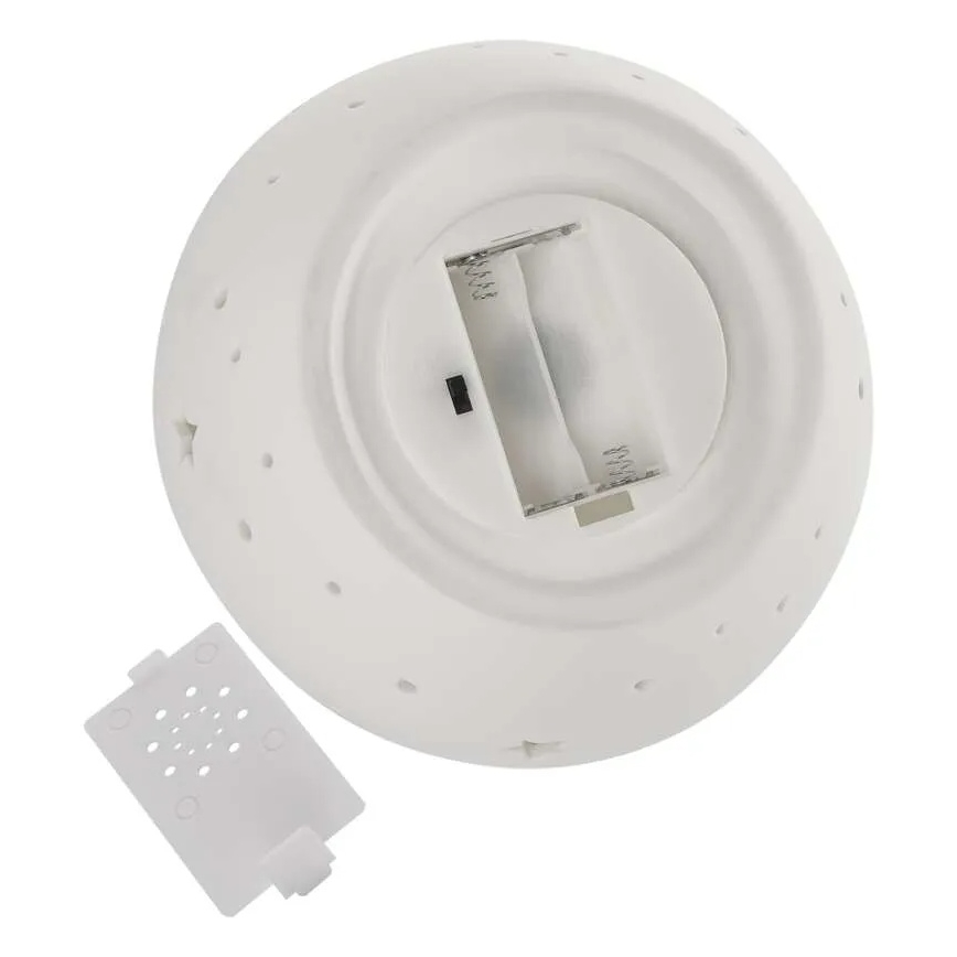 LED decorazione natalizia LED/0,4W/2xAA angelo in ceramica